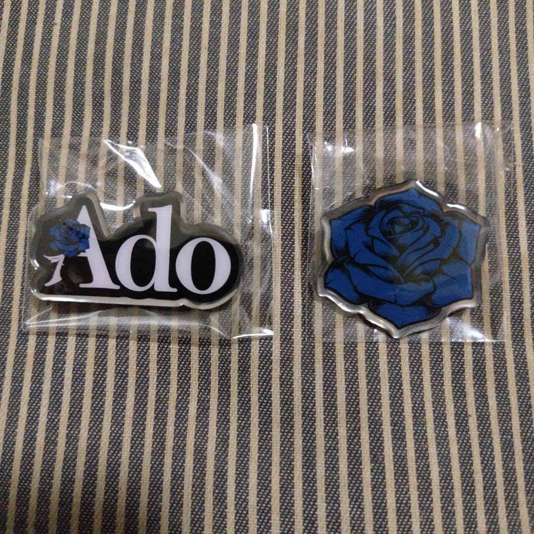 Amazon.co.jp: Ado ガチャ ピンズ ピンバッジ マーズ ロゴ 青